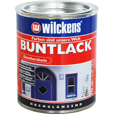 Wilckens Farben Kunstharzlack Buntlack, hochglänzend, Feuerrot (RAL 3000), 750 ml