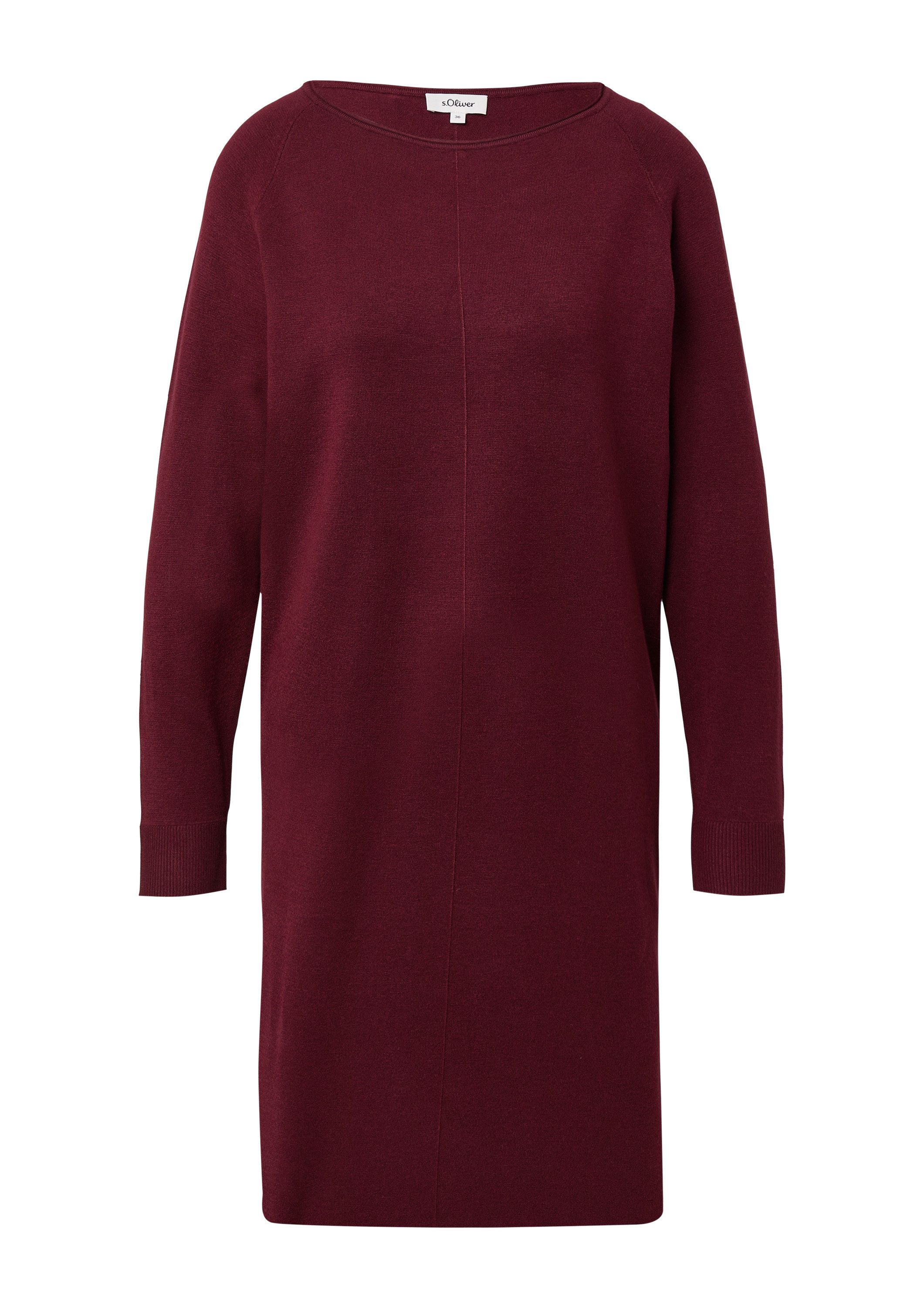 s.Oliver Midikleid Kleid Weiches Feinstrickkleid aus Viskosemix