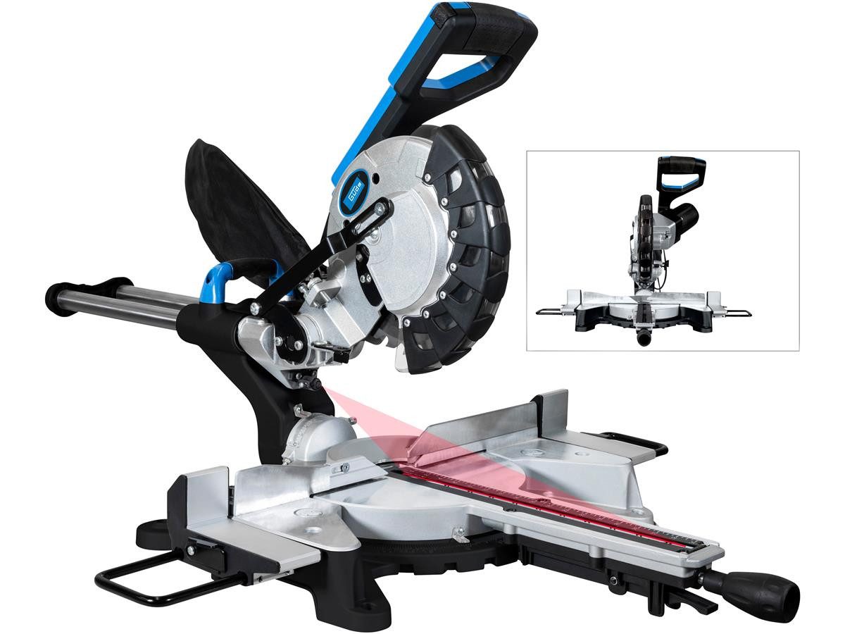 Güde Kappsäge Radialsäge GRK 2134.1 BSL, Set, 1500 W, Sägeblatt-Ø: 210 mm mit 24 Zähnen, inkl. Spanauffangsack