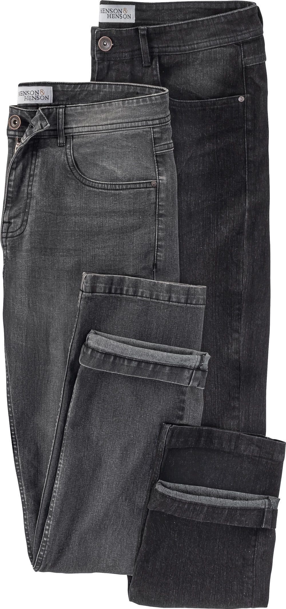 HENSON&HENSON Stretch-Jeans (Set, 2er-Pack) aus strapazierfähigem günstig online kaufen