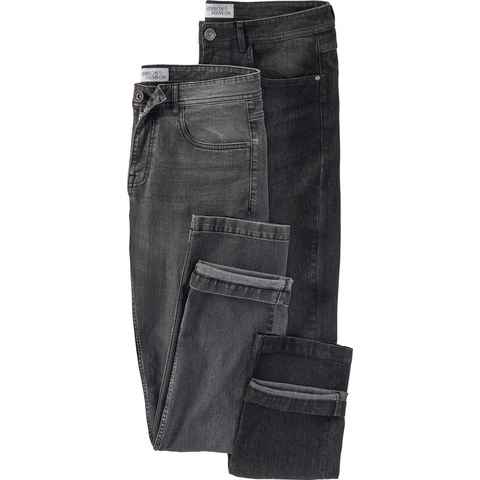 HENSON&HENSON Stretch-Jeans (Set, 2er-Pack) 12 oz Denim (mitteldick)