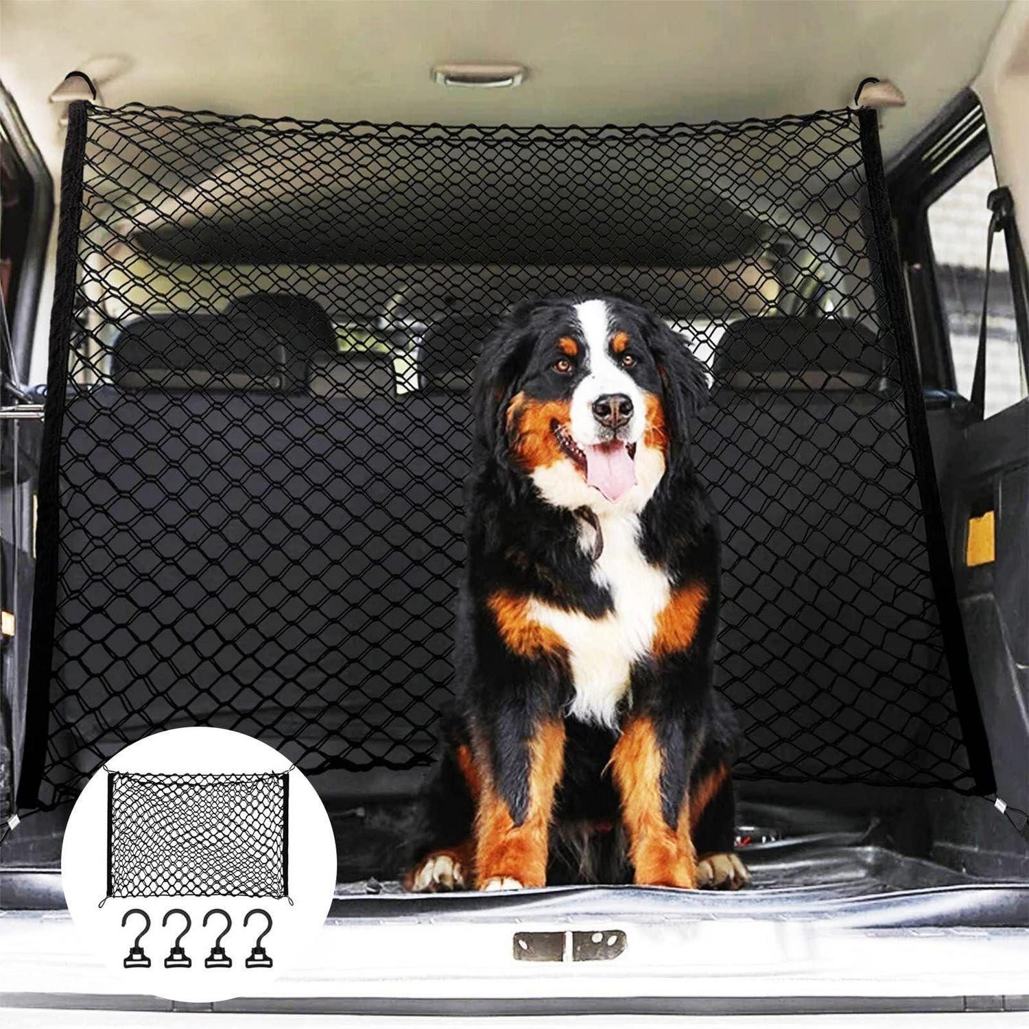 LuxusKollektion Tierabsperrgitter Schutzgitter Auto Hundegitter 120x90cm Polypropylen