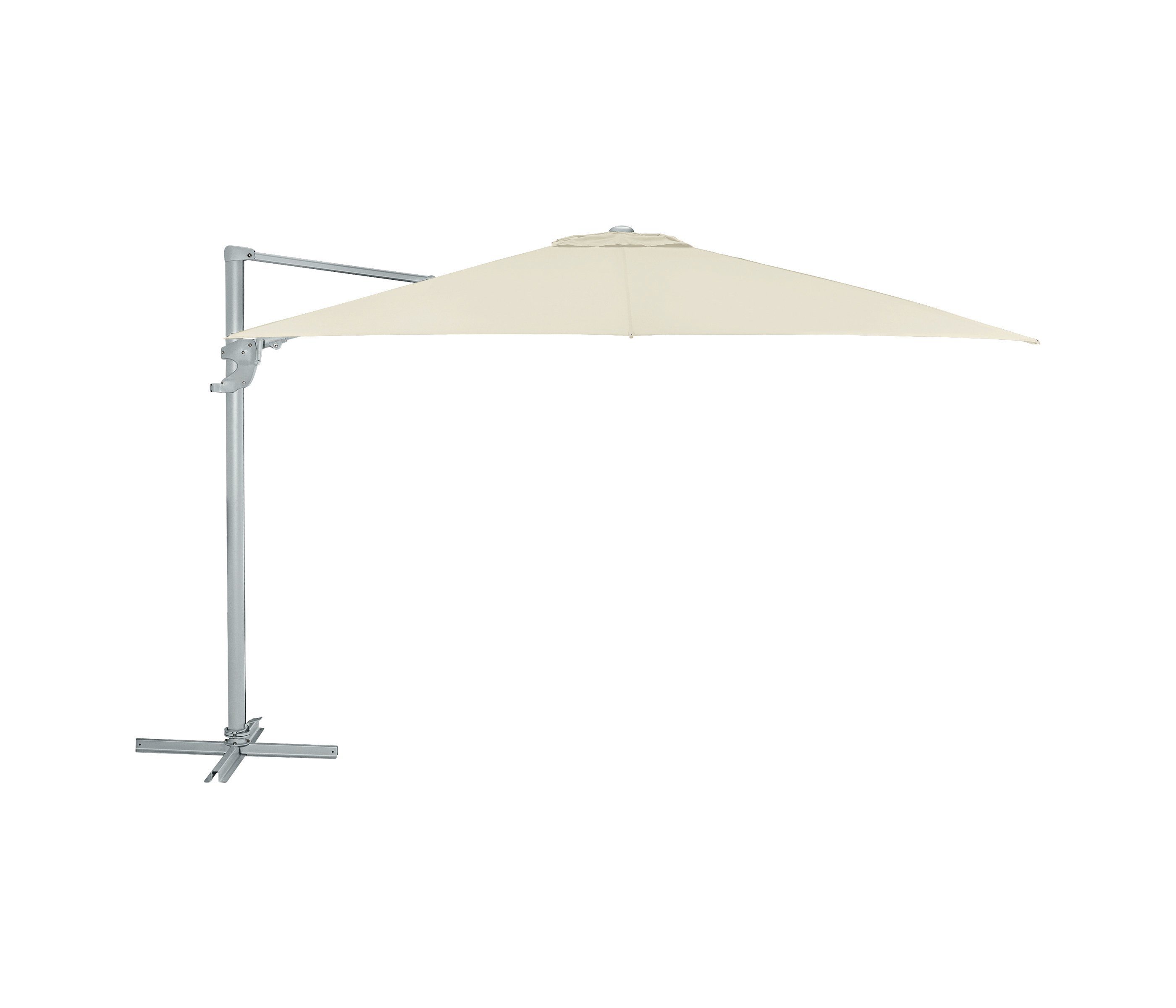 BuyStar Sonnenschirm Im Wiegemesser-Design – Platzsparend, Ecru-Farbe, Mit Kurbel