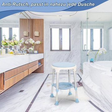 Randaco Duschhocker Duschhocker Badhocker Badehocker belastbar bis 136kg Duschstuhl