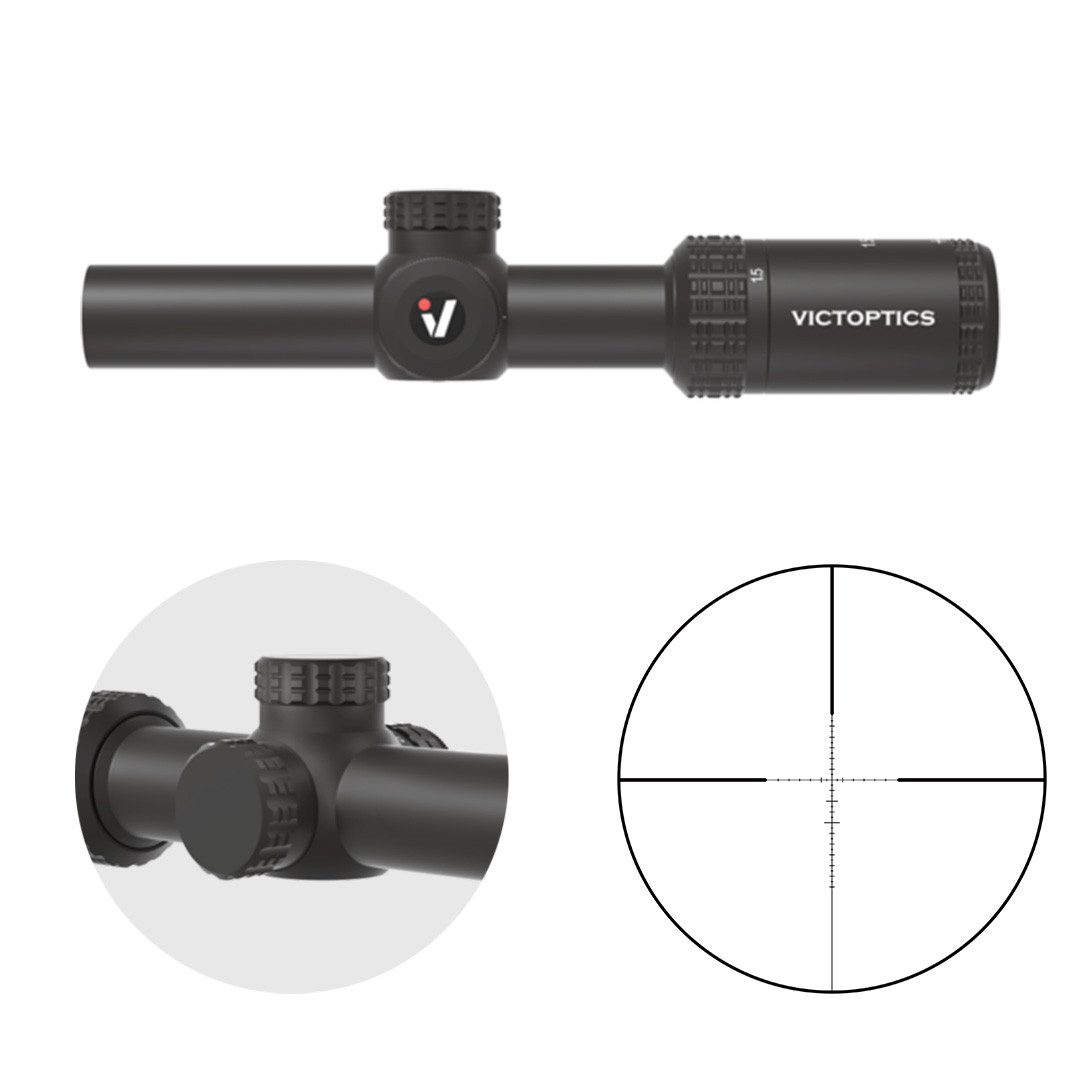 Vector Optics Victoptics VIOC-01 SOI 1.5-5x20 Zielfernrohr (Ideal für Jagd, Sport und Airsoft)