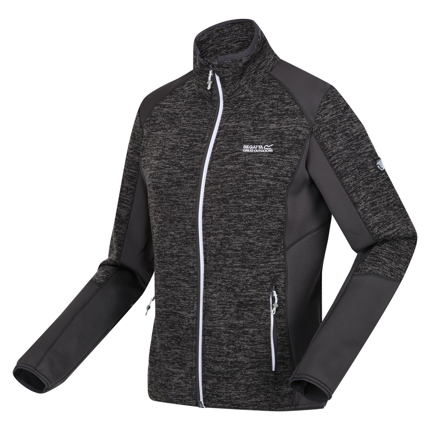 Grau Regatta Strickfleecejacke für V Strickfleecejacke Regatta Damen Lindalla