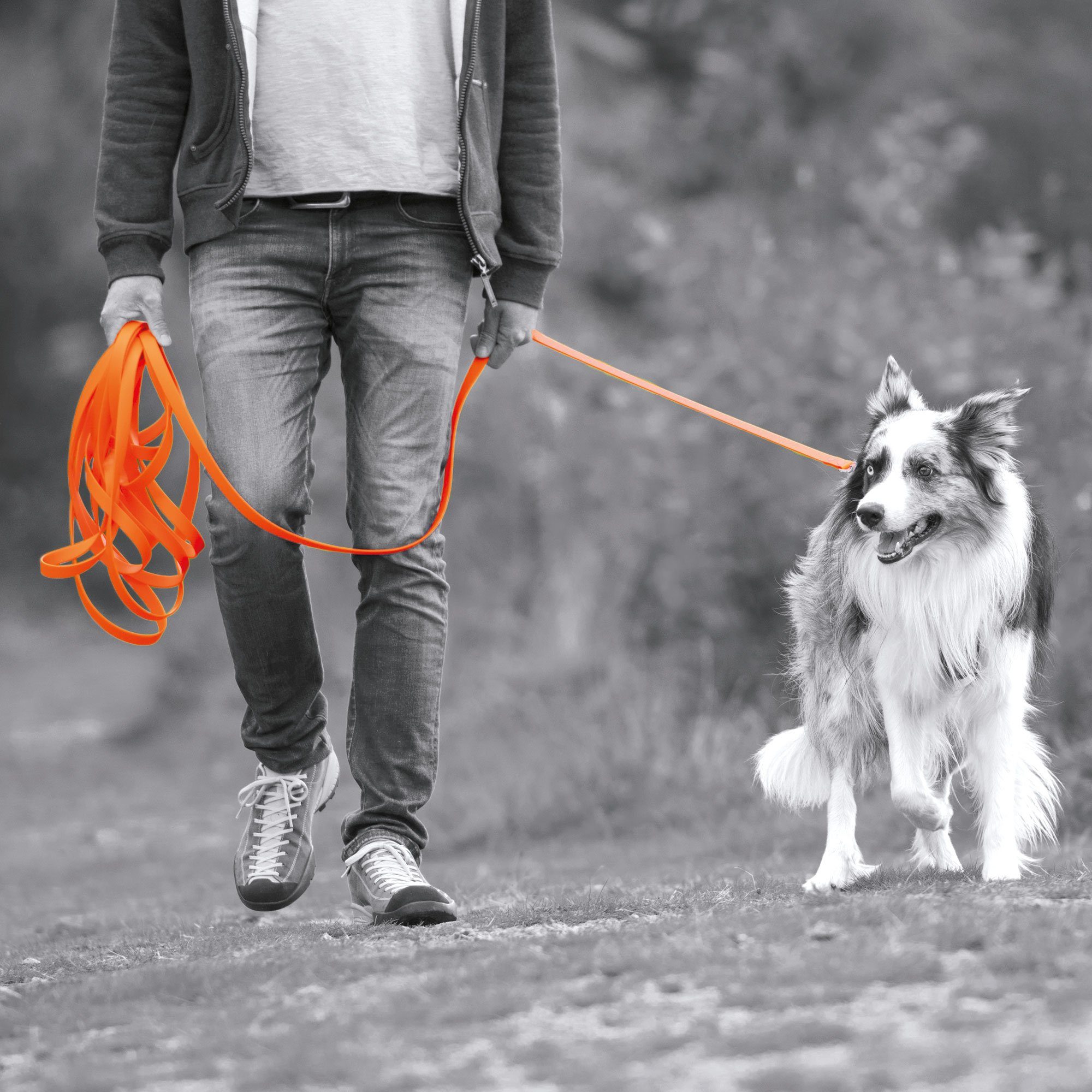 Schecker Schleppleine Biothane Schleppleine mit Handschlaufe 5m/9mm, Biothane (1-tlg), verschieden Größen