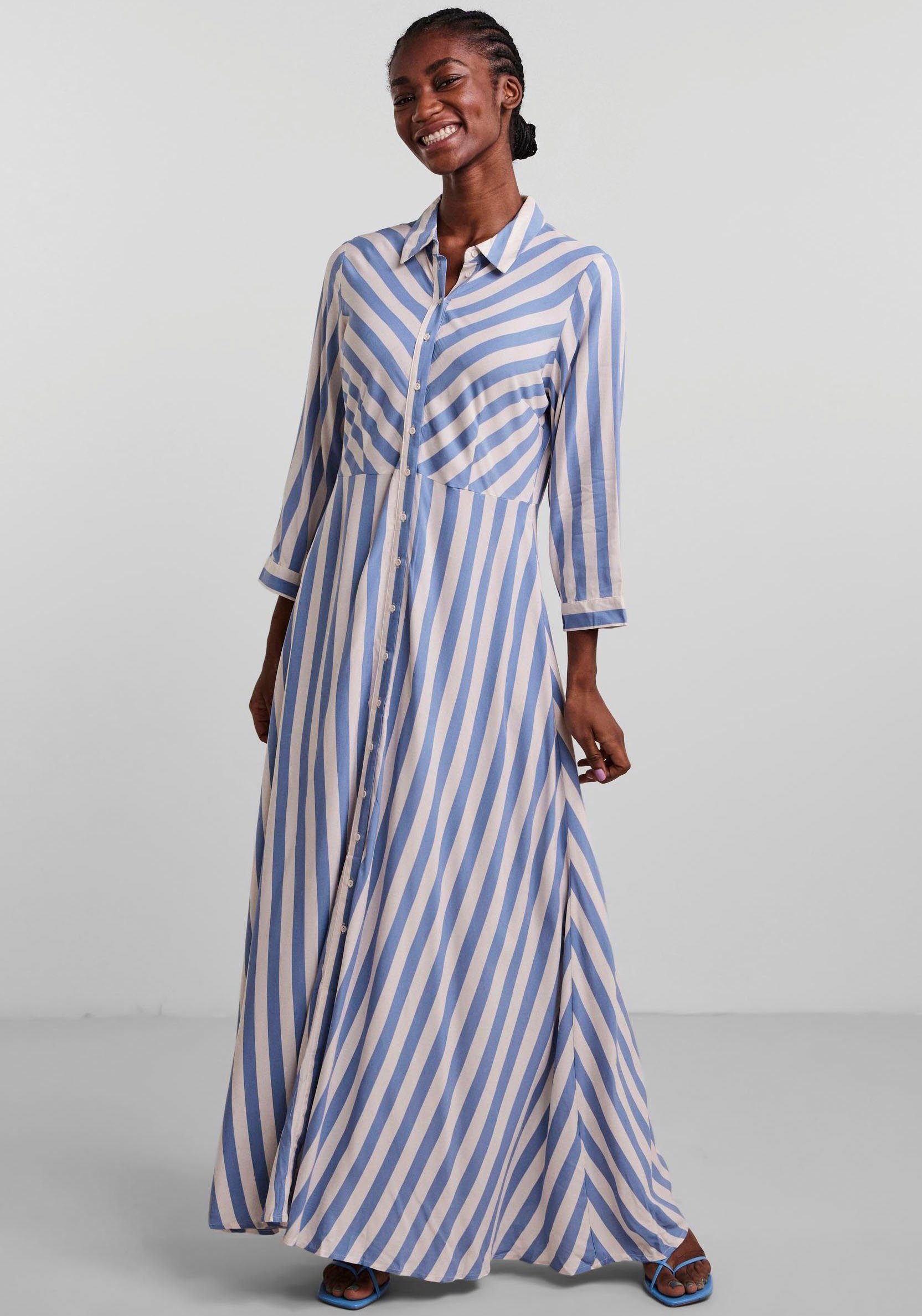 Y.A.S Hemdblusenkleid »YASSAVANNA LONG SHIRT DRESS« online kaufen | OTTO