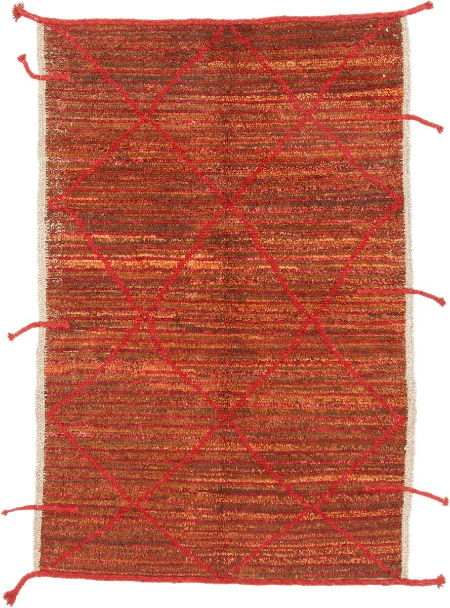 Orientteppich Berber Handgeknüpfter Nain Maroccan 127x192 Trading, 20 Orientteppich, Moderner Höhe: rechteckig, Design mm