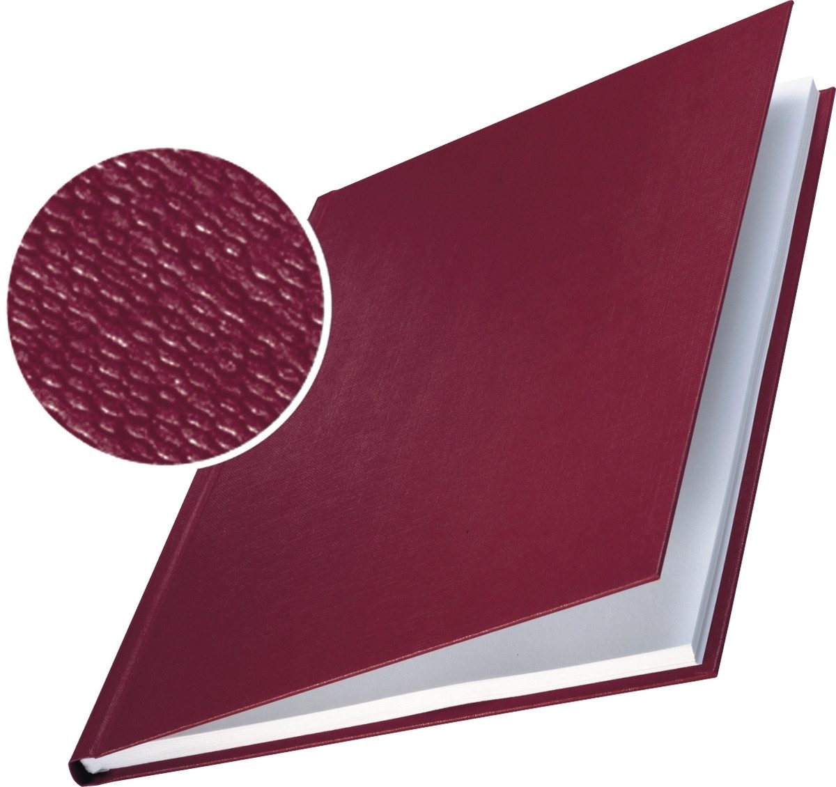 LEITZ Thermo-Bindemappe Buchbindemappe impressBind Hard Cover 3,5mm bordeaux VE=10 Stück, (