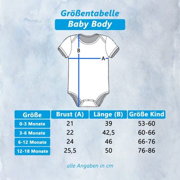 G-graphics Kurzarmbody Egal wie cool dein Opa ist, meiner ist Baggerfahrer! Baby Body mit Spruch / Motiv / Aufdruck • für/von Oma & Opa