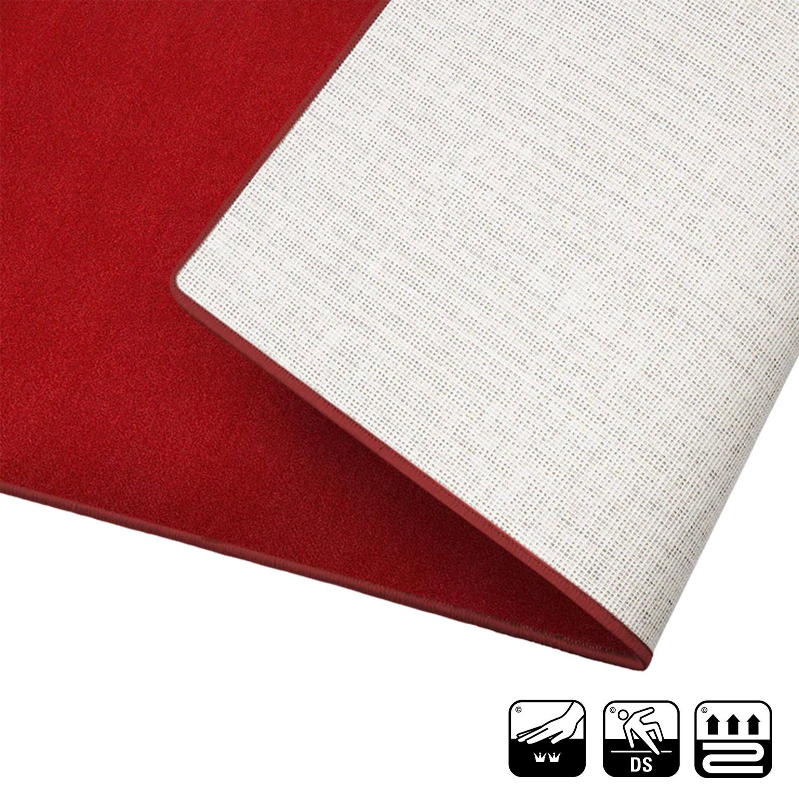 Karat Hochflor-Bettumrandung Fallon, Bettvorleger, Läufer-Set ideal fürs Schlafzimmer, Höhe 8.5 mm, (3-tlg), Velours