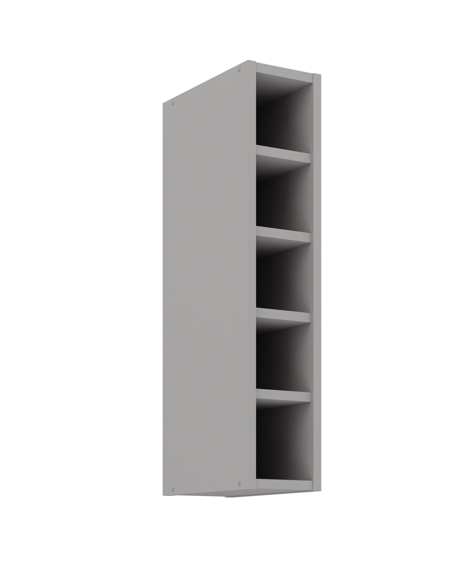 Küchen-Preisbombe Hängeschrank Regal 15 cm Bianca Grey Rose Grau Küchenzeil günstig online kaufen