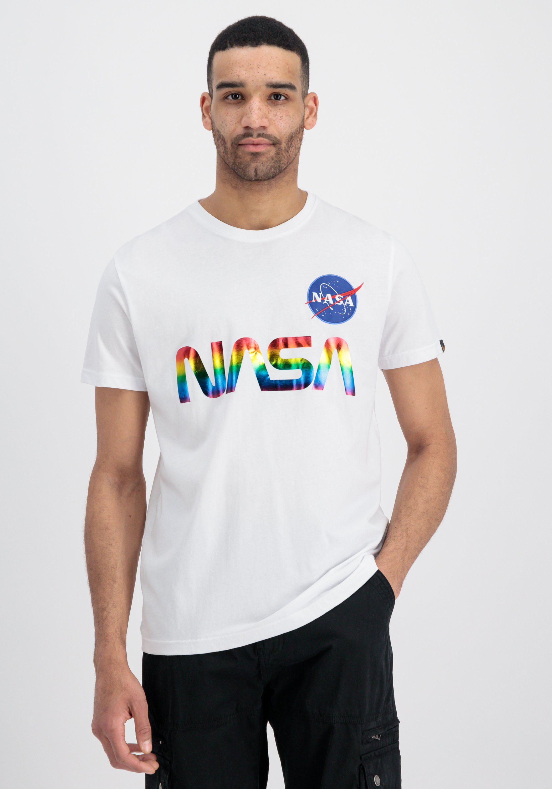 Alpha Industries T Industries - NASA T-Shirts Alpha Metal T-Shirt Men Refl.