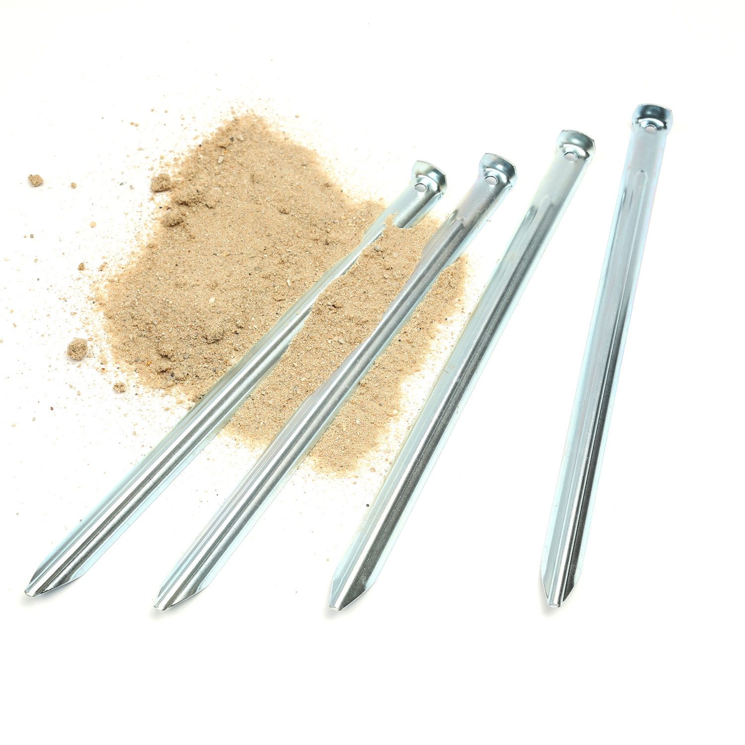 YOUCAMP Zelthering Heringe SOFT PRO 4er Set Edelstahl 30 x 1,8cm Weiche Böden Sand, (4-St)