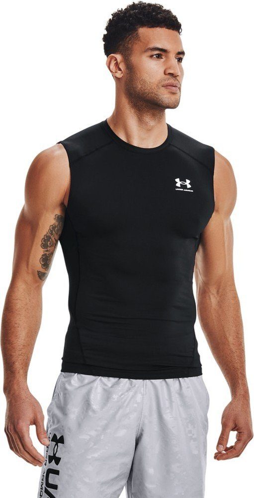 Under Armour® T-Shirt HeatGear Armour Ärmelloses Shirt White 100