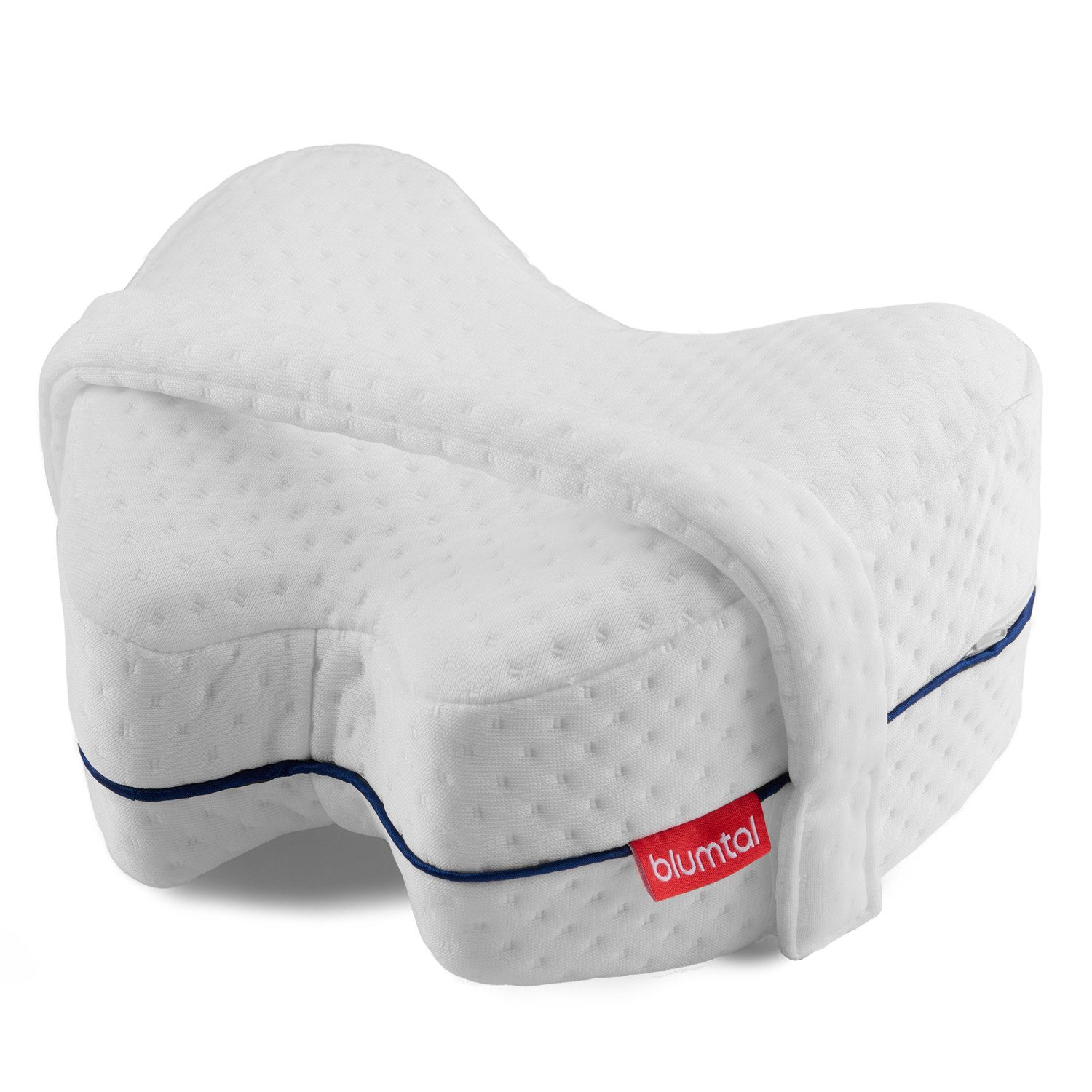 Blumtal Kniekissen Blumtal Kniekissen für Seitenschläfer aus Memory Foam, Memory Foam, anpassbare Höhe, mit Fixiergurt