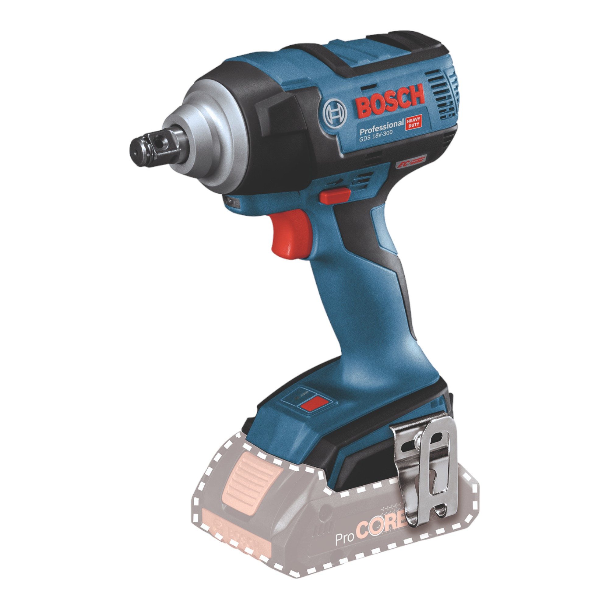 Bosch Professional Akku-Schlagschrauber GDS 18V-300 Professional 18V 300 Nm Brushless (06019D8200) - ohne Akku