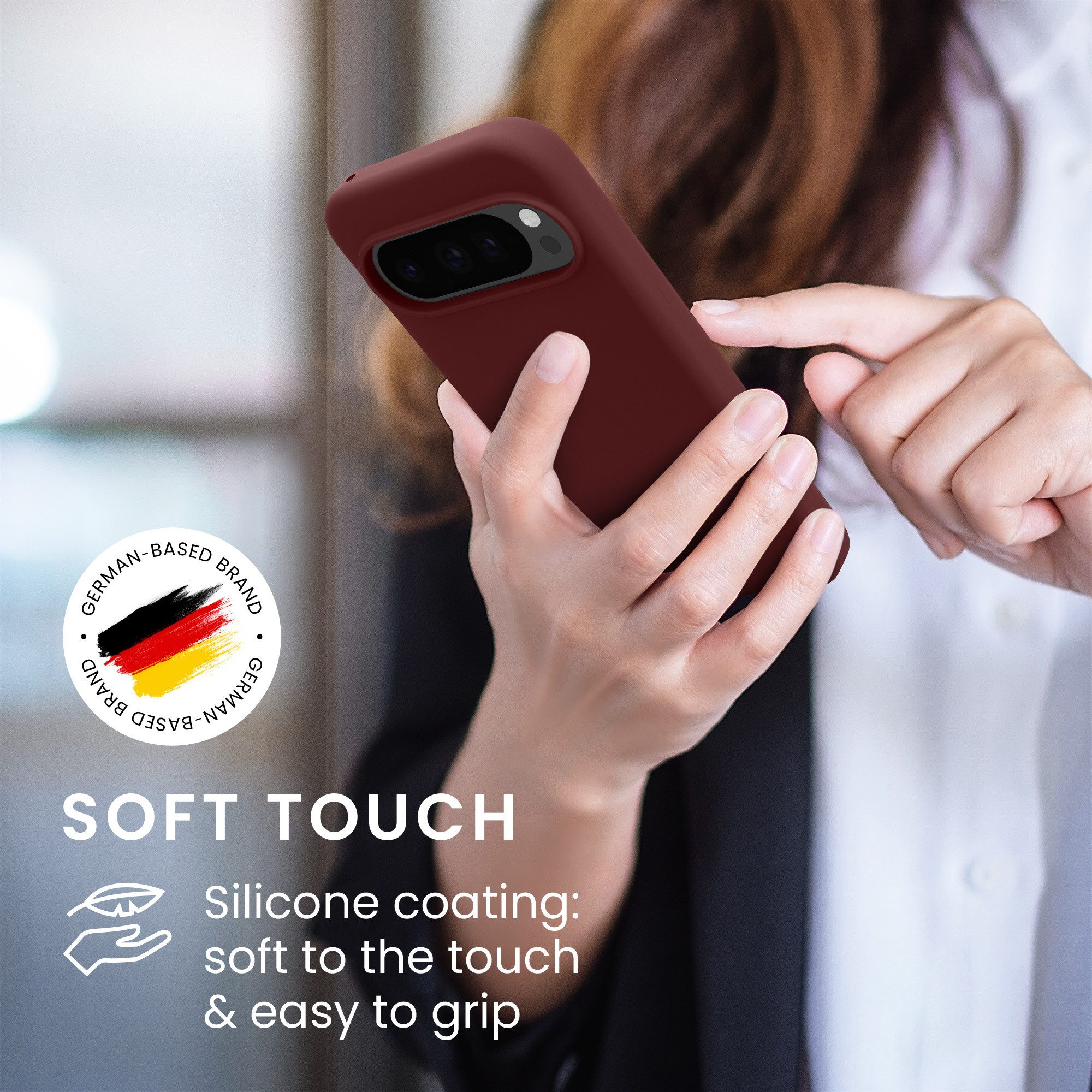 kwmobile Smartphone-Hülle Handyhülle für Google Pixel 10 / Pixel 10 Pro Hülle, Weiches Handy Silikon Case - Schutzhülle Cover – Bild 4 von 5