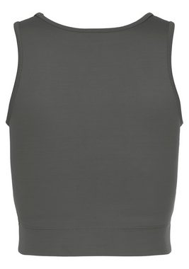 LASCANA ACTIVE Crop-Top -Sport Top mit Raffung und Mesheinsätze