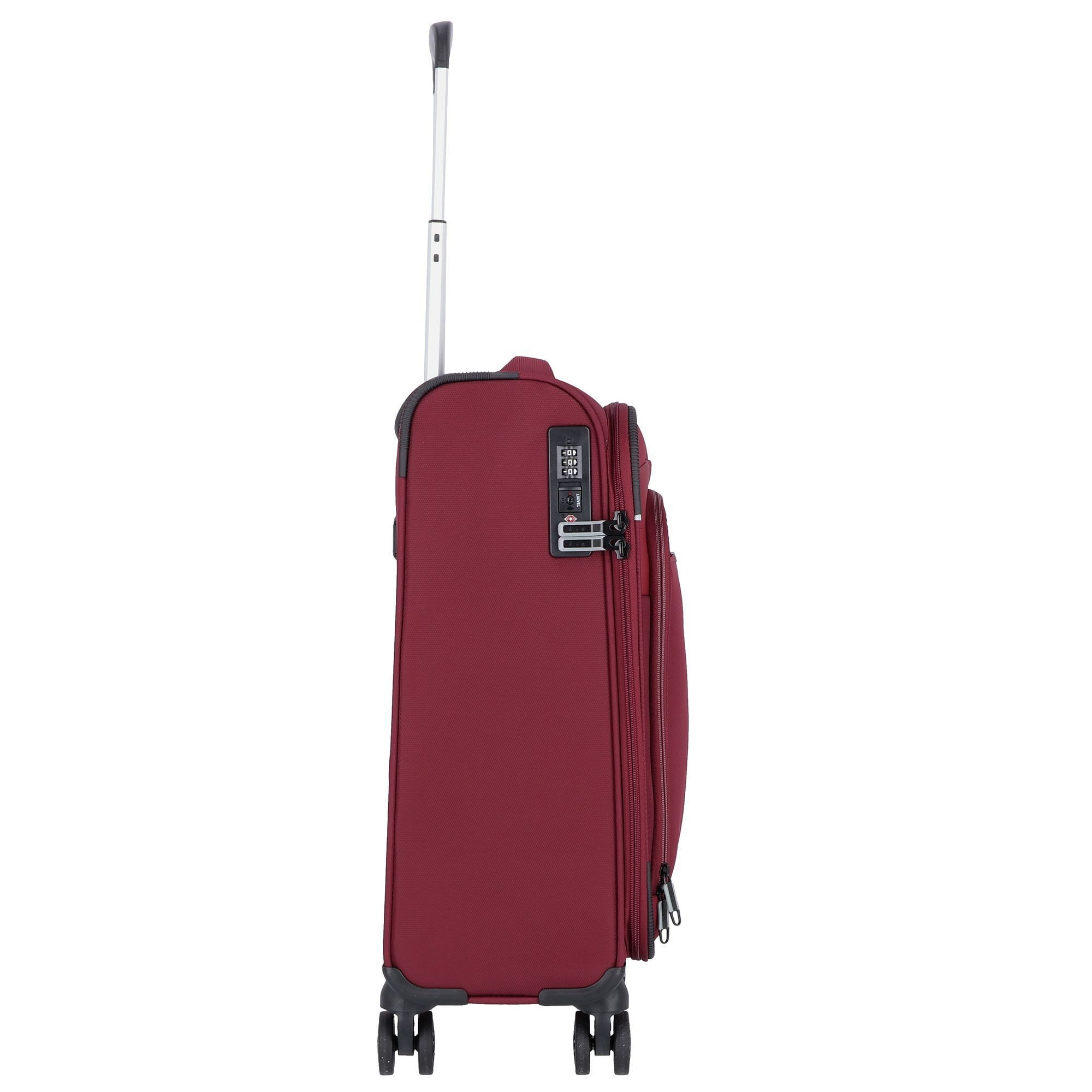 D&N Handgepäck-Trolley Travel Line, 4 Rollen, Polyester