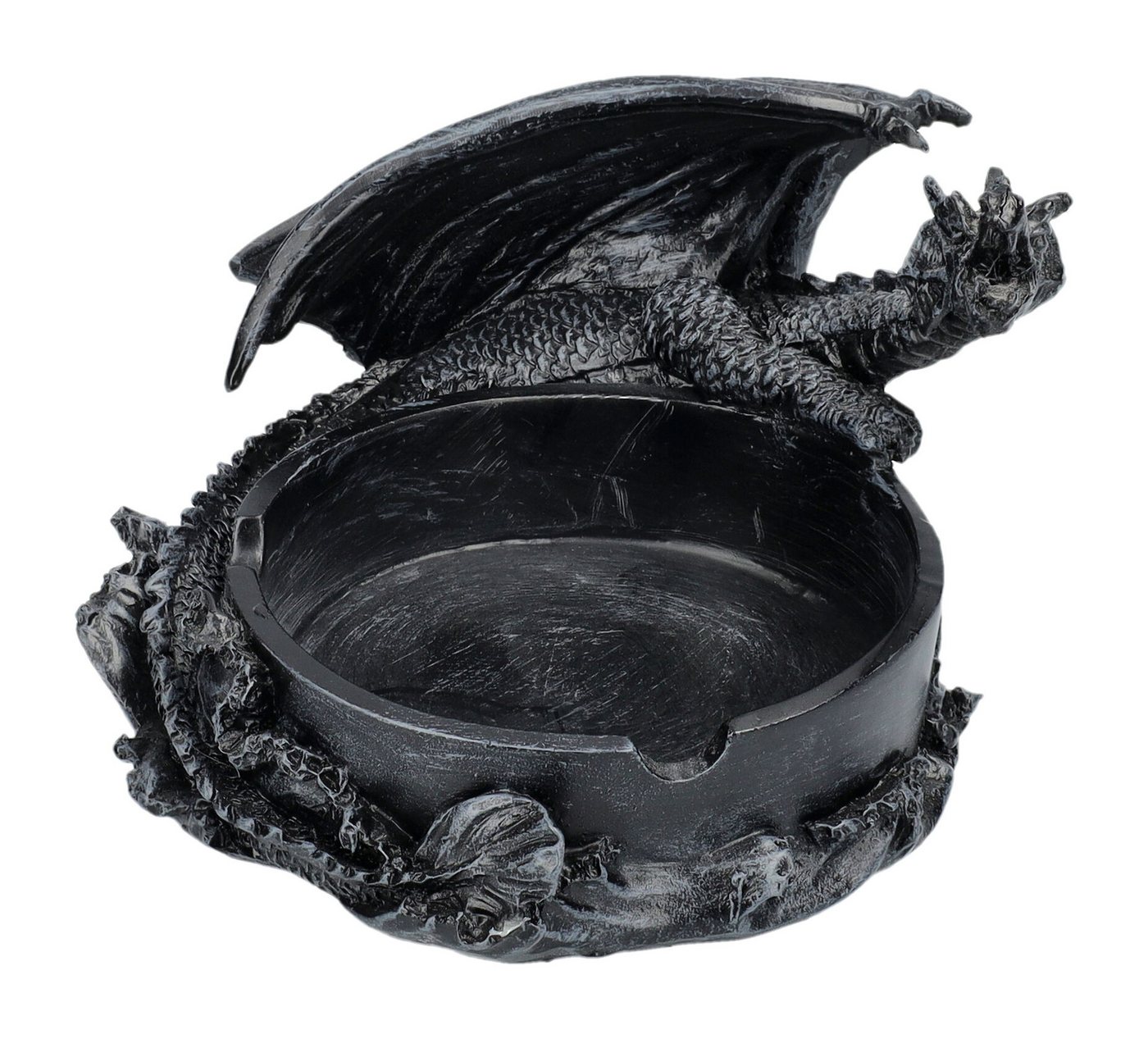 Figuren Shop GmbH Aschenbecher Drache Aschenbecher – Fantasy Figur Statue Gothic Dekoration 13 cm