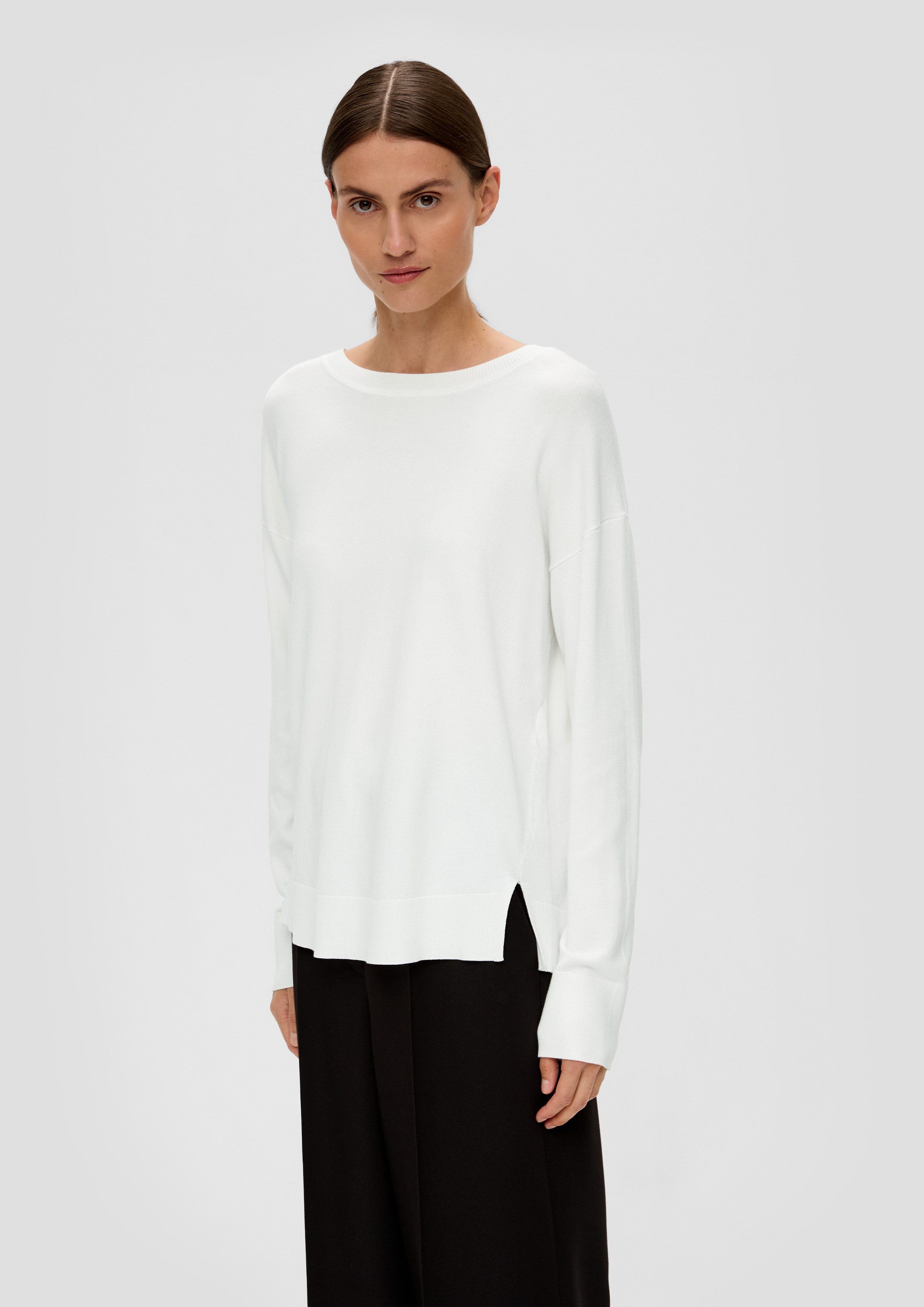 s.Oliver Longpullover Strickpullover Leichter Pullover aus günstig online kaufen