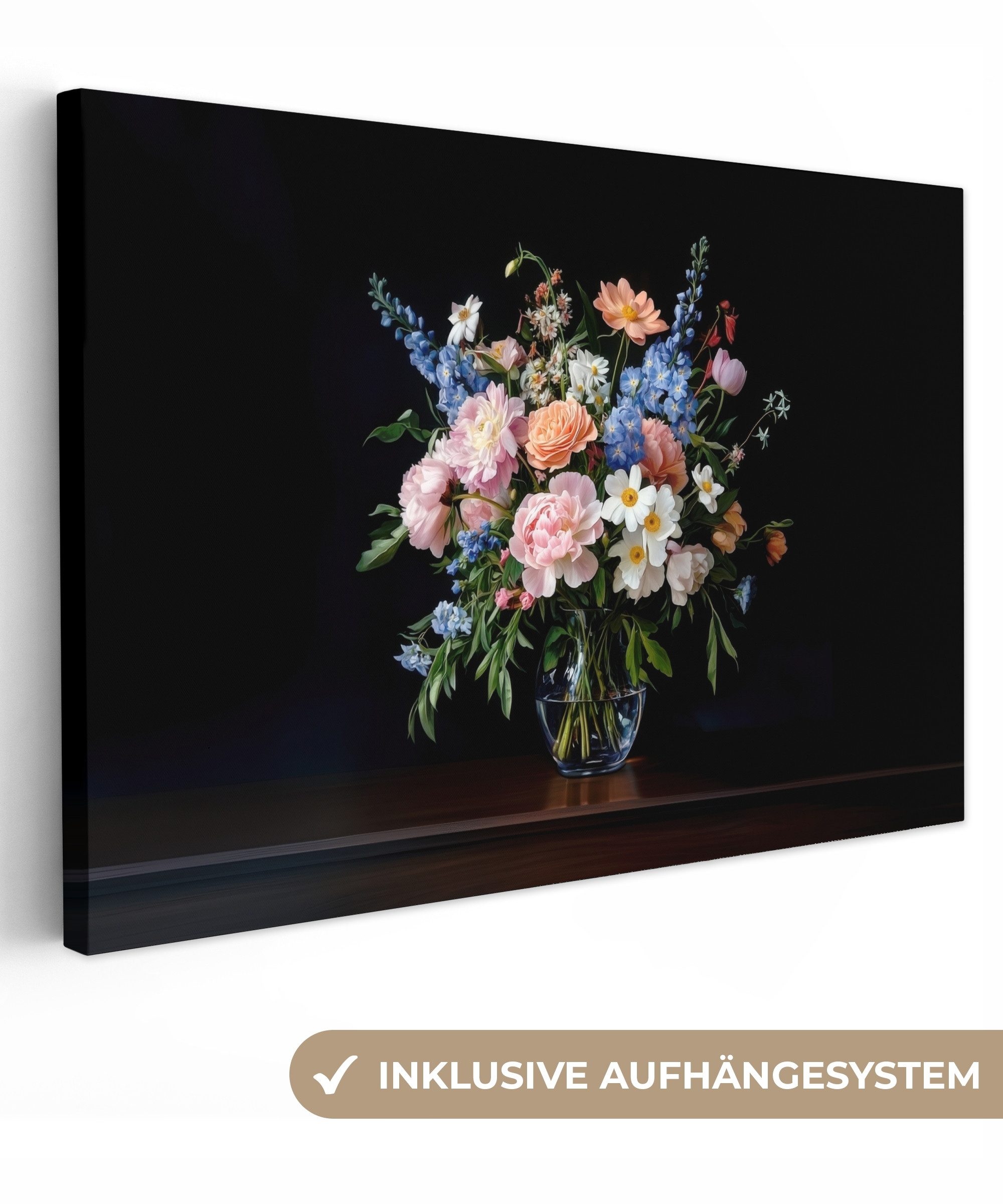 OneMillionCanvasses® Leinwandbild Pastell - Blumen - günstig online kaufen