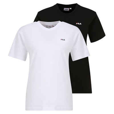 Fila T-Shirt Damen T-Shirt, 2er Pack - BARI tee double pack
