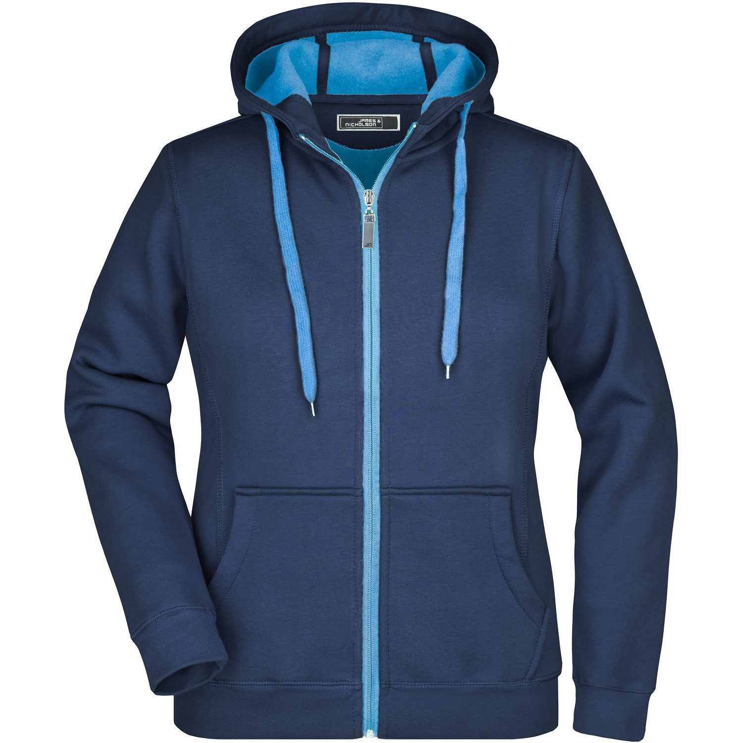 Hoodie Damen Kapuzen-Sweatjacke Doubleface "JN354"