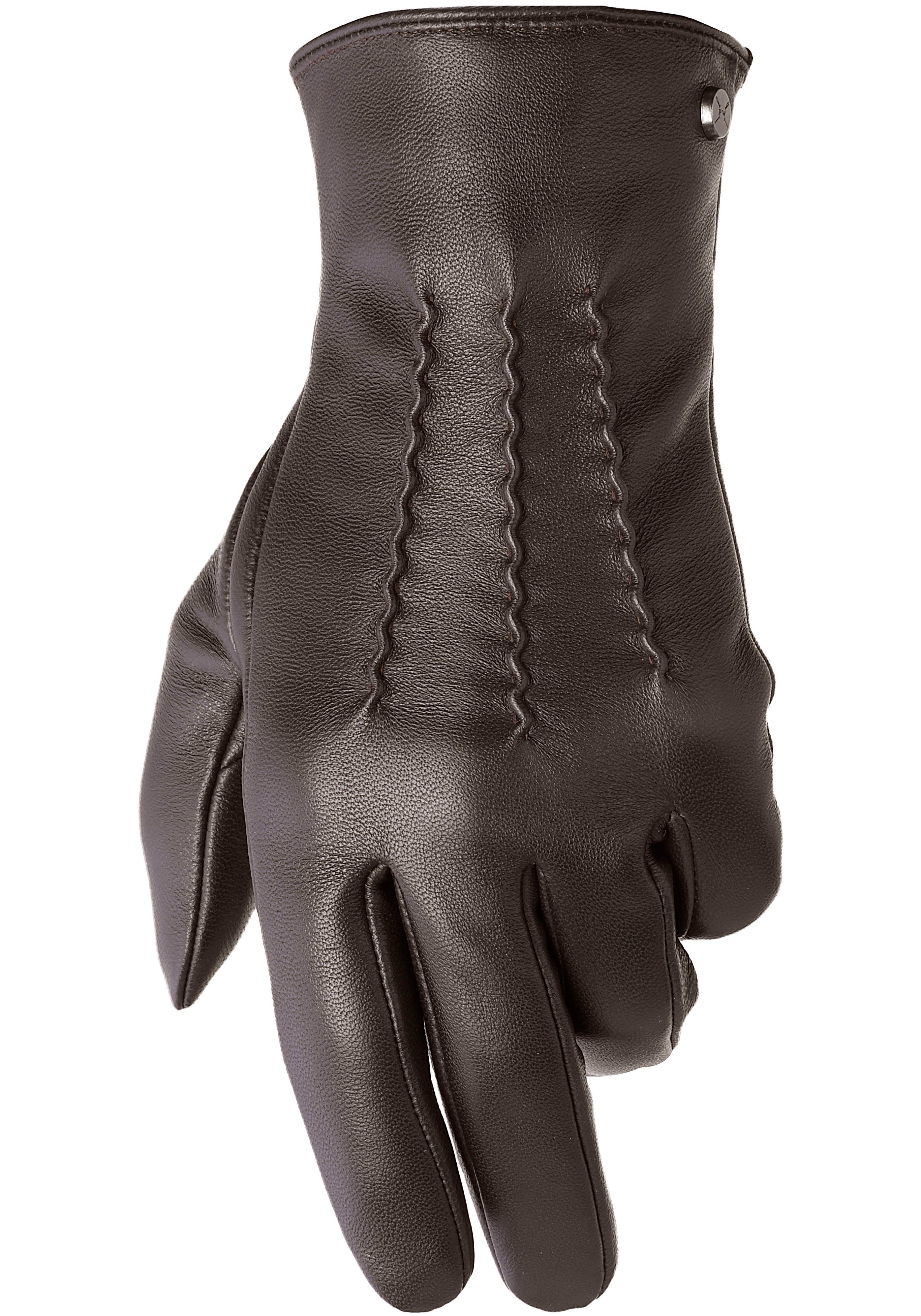 PEARLWOOD Lederhandschuhe Gates, weiches Innenfutter aus Fleece günstig online kaufen