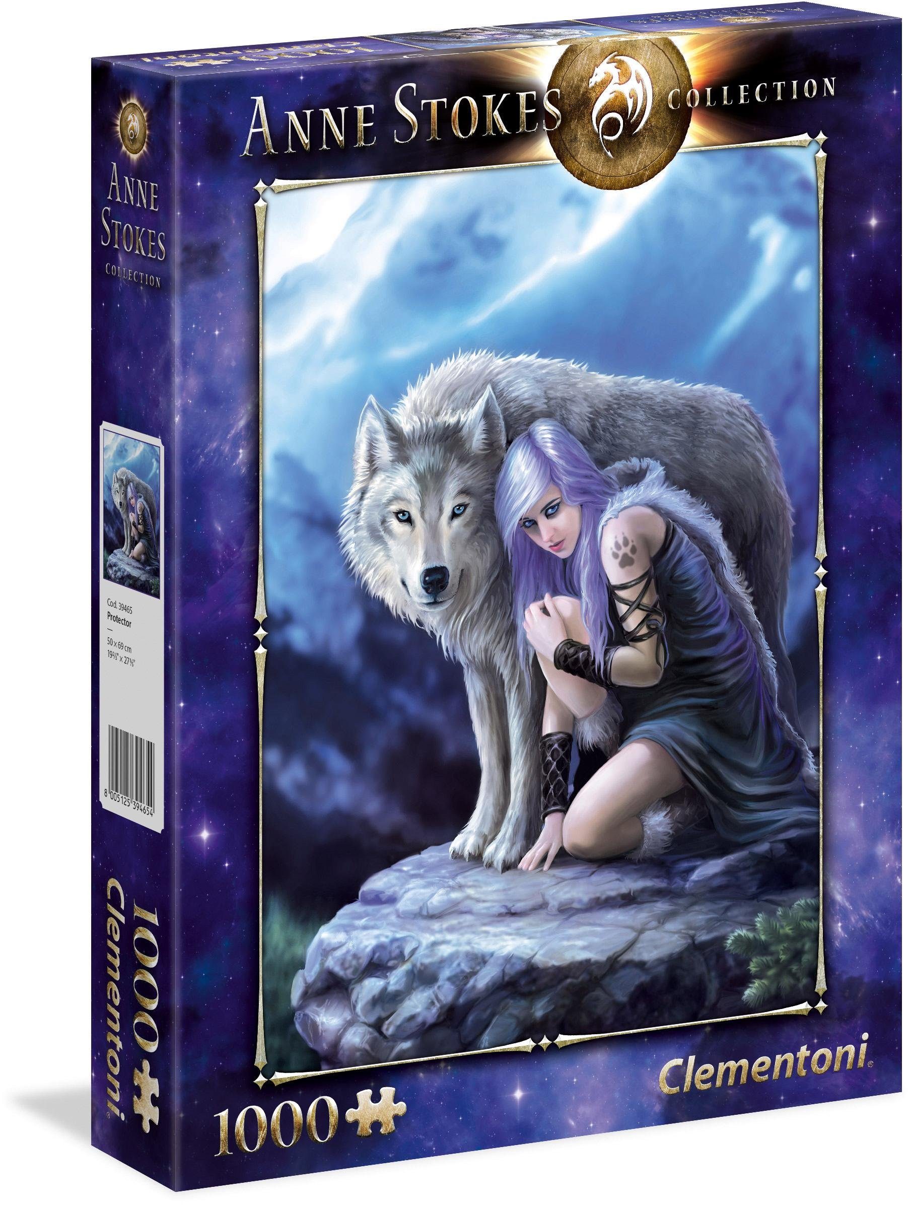 Clementoni® Puzzle Anne Stokes Collection, Beschützer, 1000 Puzzleteile, Made in Europe