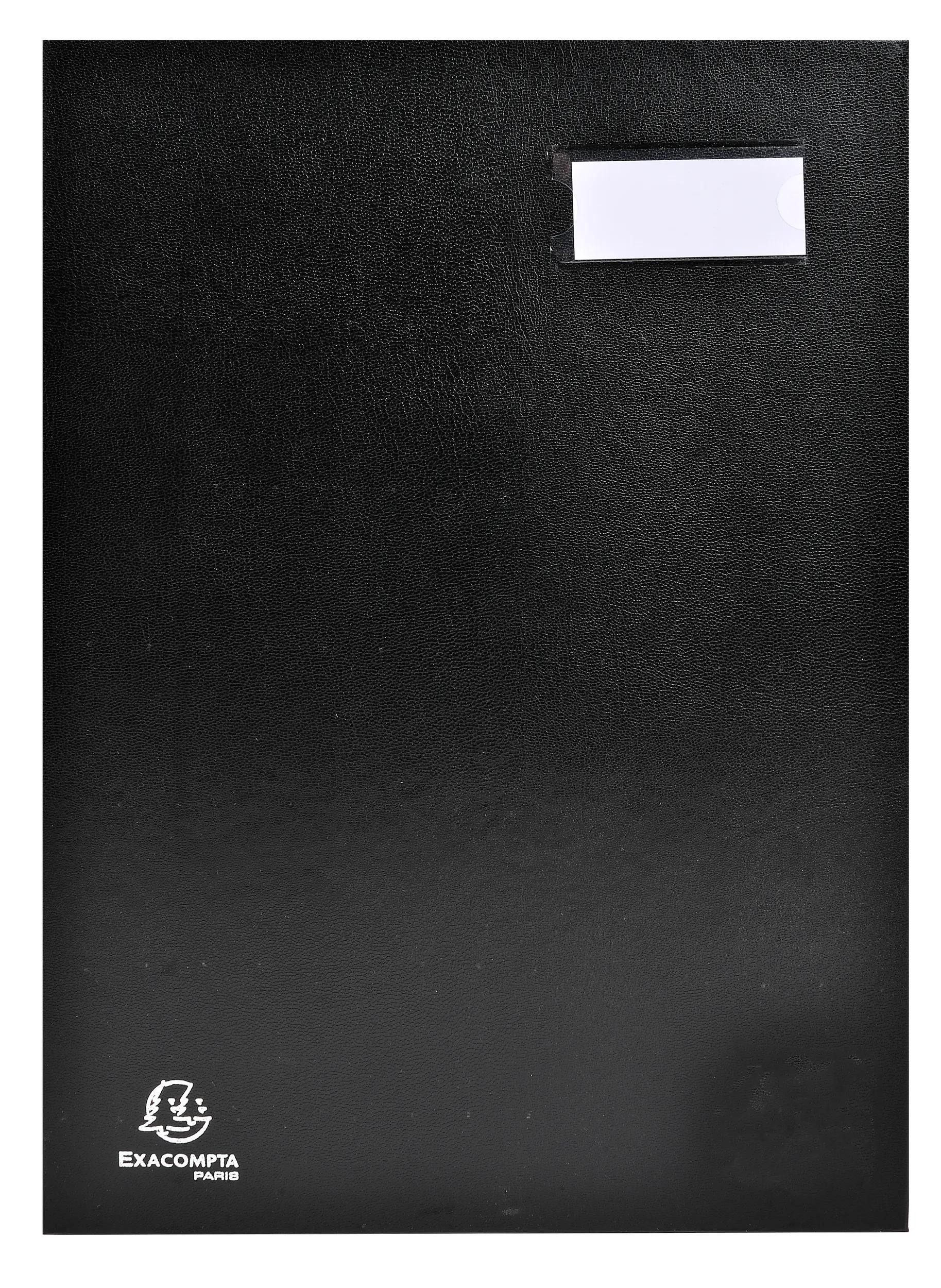 EXACOMPTA Fächermappe Unterschriftenmappe Direktion, 18 Fächer, 24x32cm - Schwarz - 24181E, Direction Unterschriftsmappe