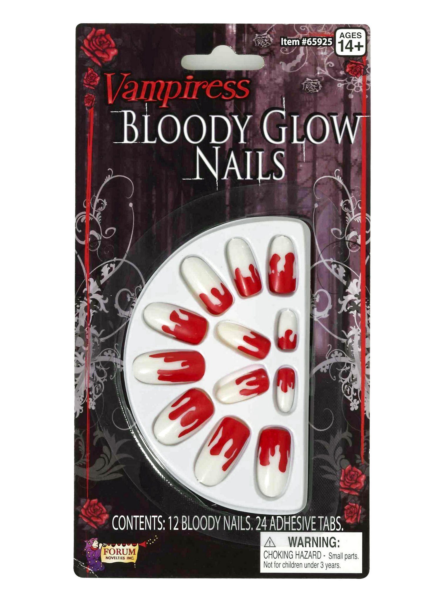 Metamorph Kunstfingernägel Vampir-Fingernägel Blutige