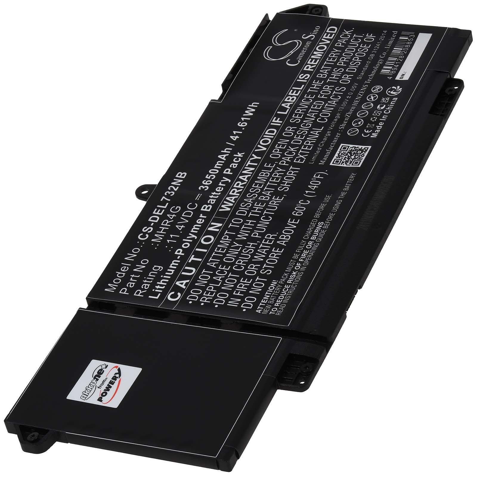 Powery Akku für Dell Latitude 14 7320 Laptop-Akku 3650 mAh (11.4 V)