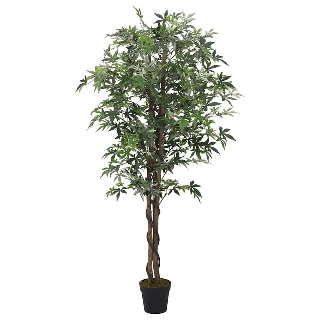 Künstliche Zimmerpflanze Ahornbaum Künstlich 224 Blätter 80 cm Grün