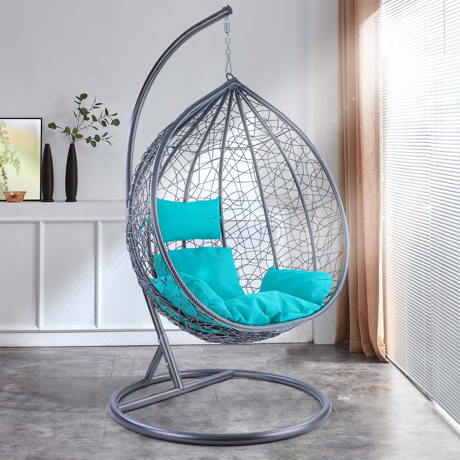 RAMROXX Hängesessel Hängesessel Miami XL Rattan günstig online kaufen