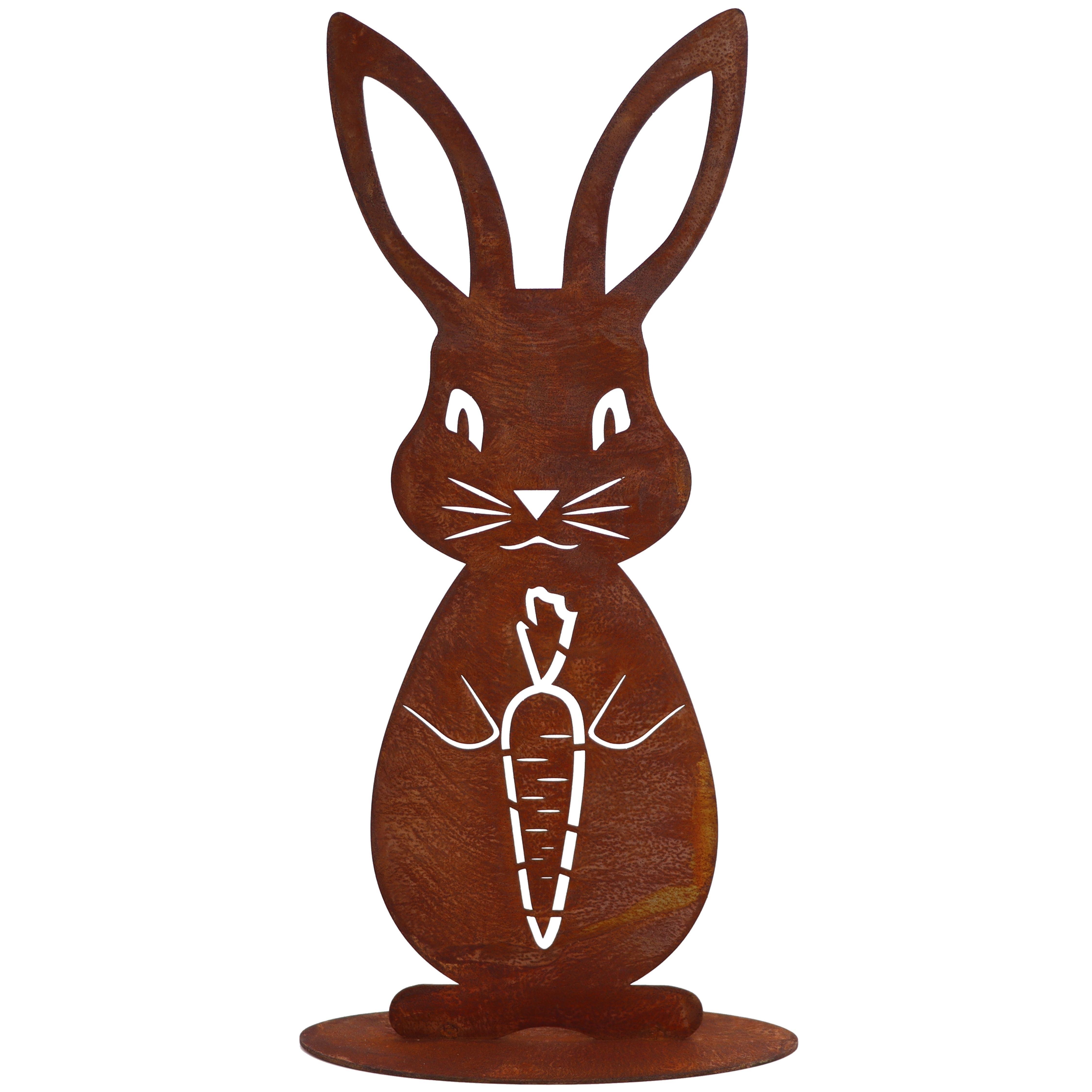 Rostikal Osterfigur Ostern Deko Hase, Rost günstig online kaufen