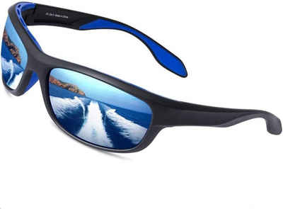 Elegear Fahrradbrille Sportbrille, (Blau, 1-St., UV400-Schutz)