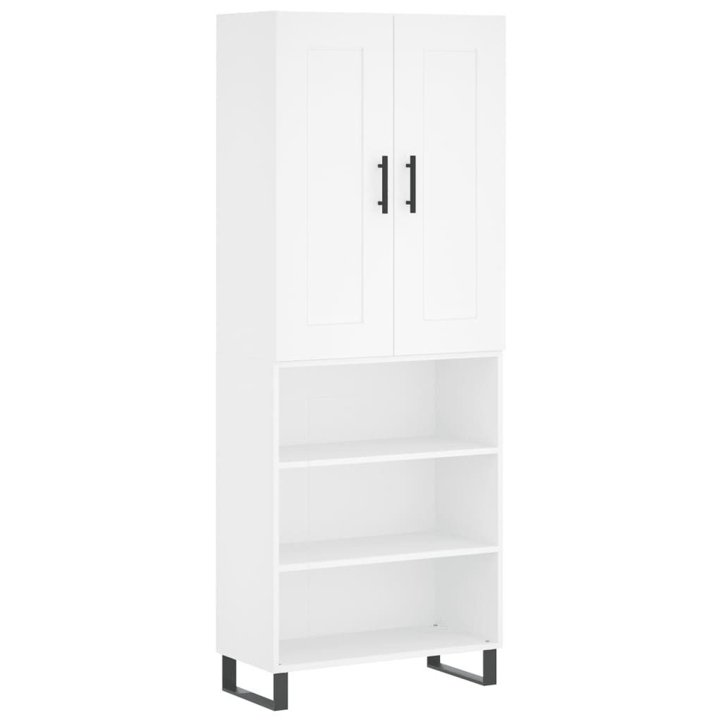 vidaXL Highboard Highboard Weiß 69,5x34x180 cm günstig online kaufen