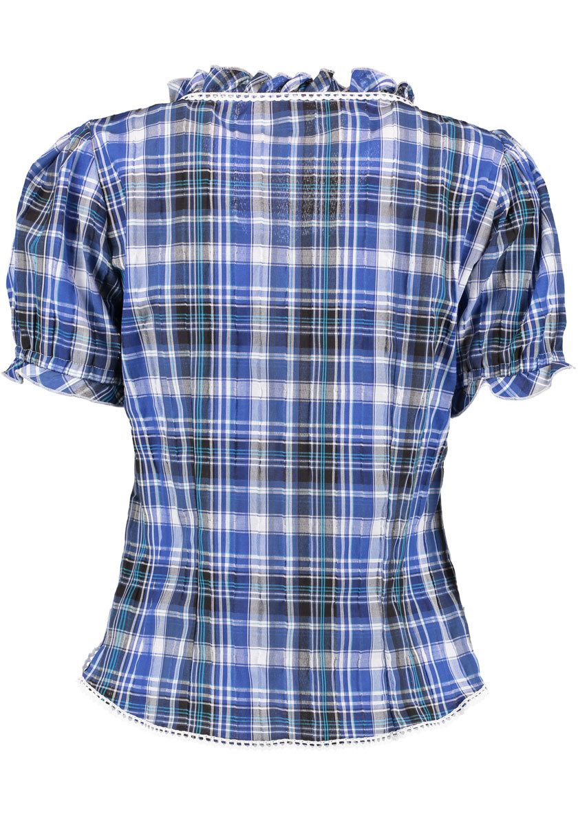 OS Trachten Trachtenbluse Klosy Kurzarmbluse mit Rundhalsausschnitt mit wei günstig online kaufen