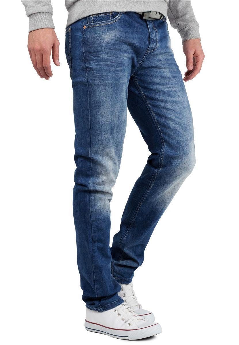 Hose Slim-fit-Jeans Waschung & lässiger Baxx BA-CD319B Cipo mit Casual