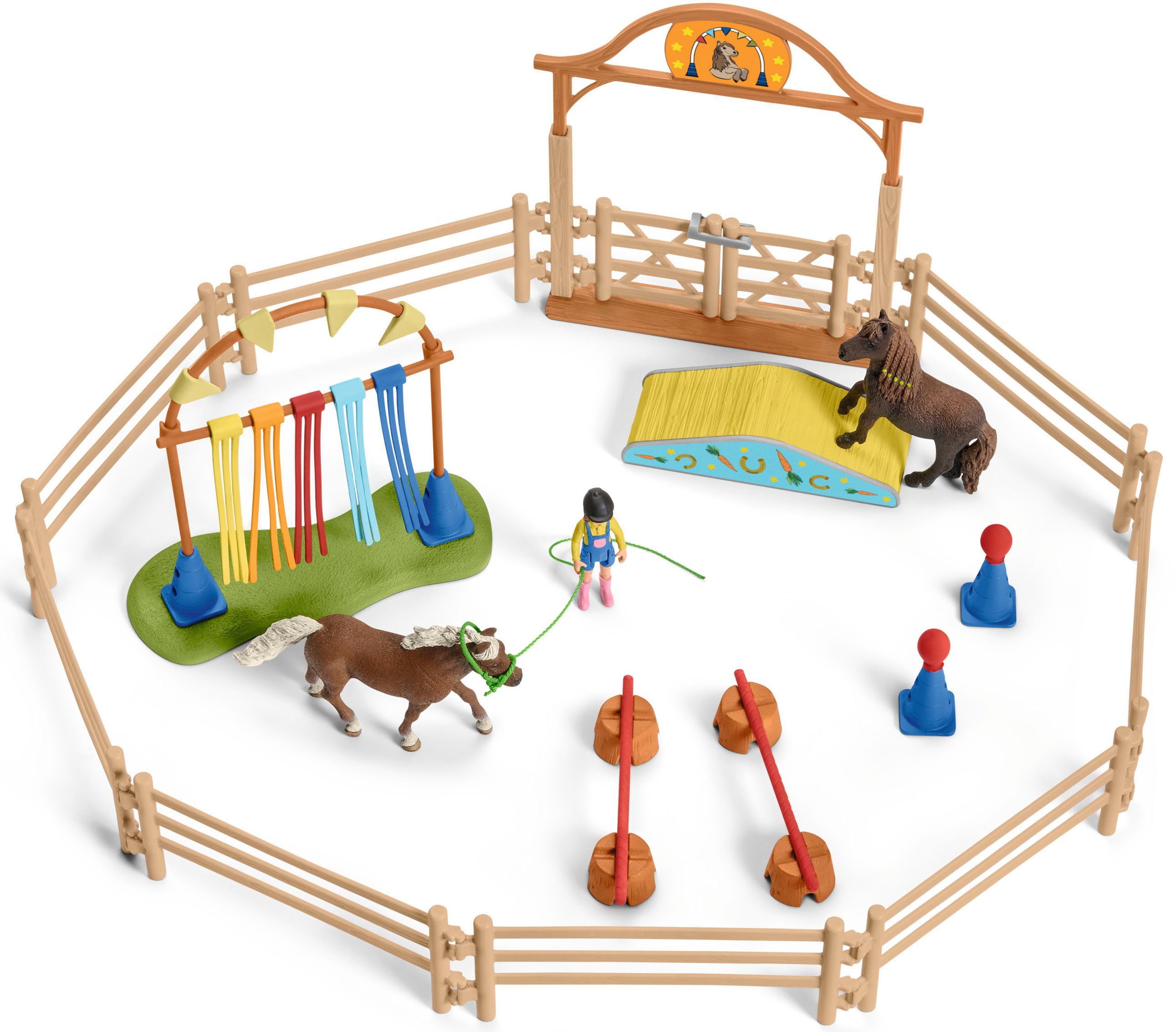 Schleich® Spielwelt FARM WORLD, Pony Agility Training (42481)