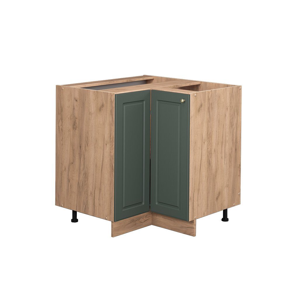 Vicco Eckunterschrank Fame-Line, Grün-Gold Landhaus/Eiche, 80.5 günstig online kaufen