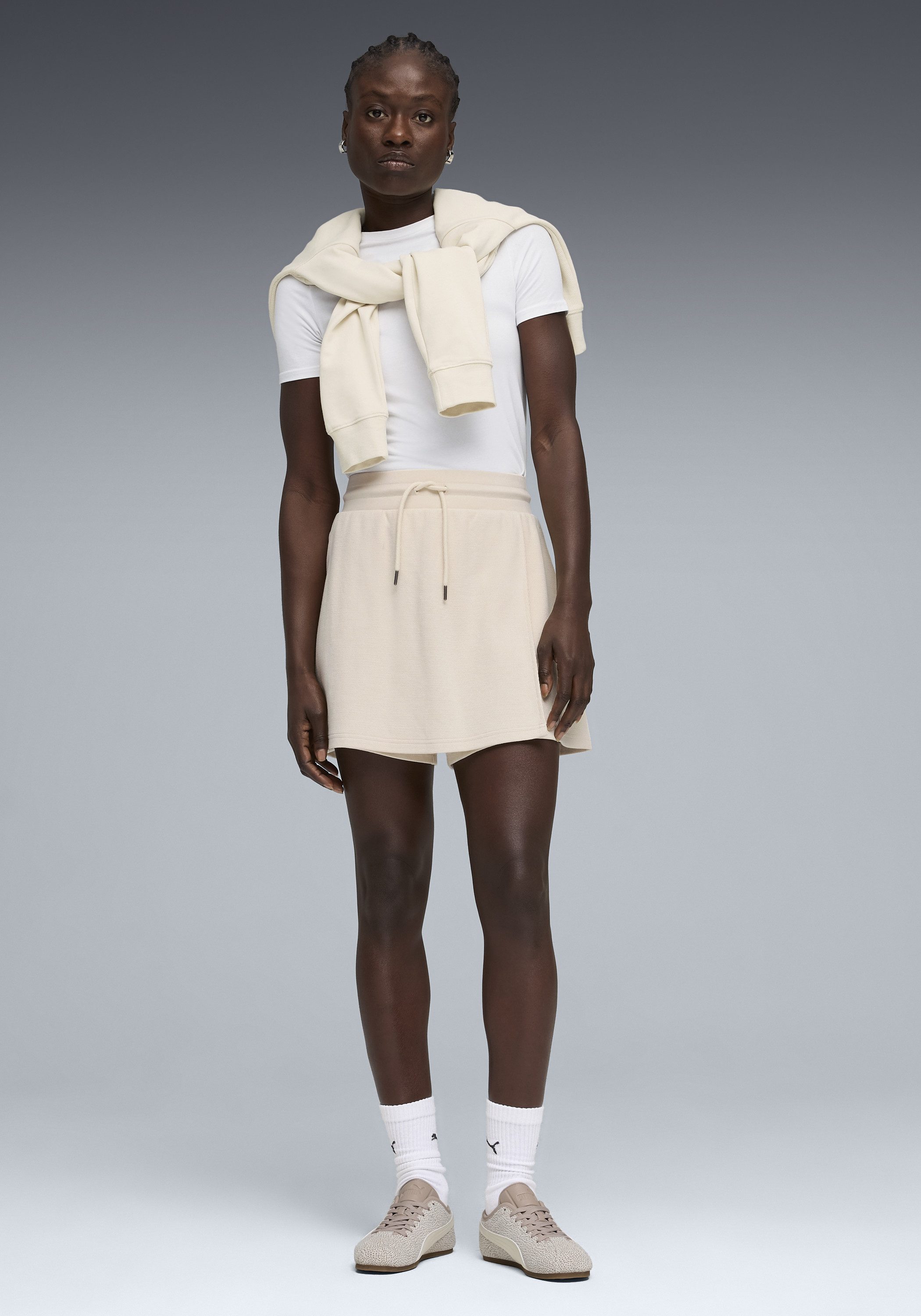 PUMA Sweatrock CLASS HIGH-WAIST SKORT aus Baumwollmischung, für sportliche Aktivitäten, sportlicher Stil