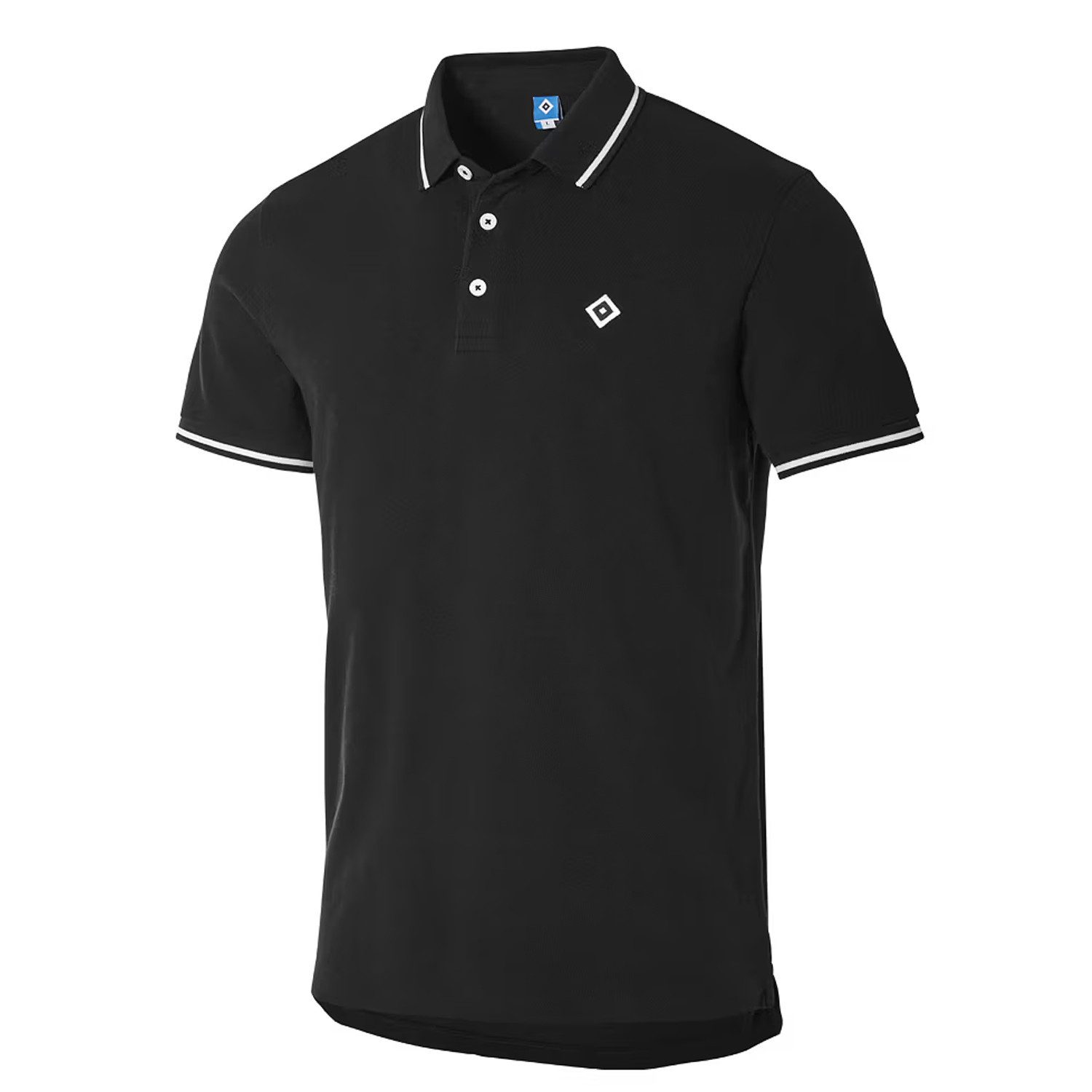 HSV Poloshirt HSV Poloshirt "Gerd" mit Raute - schwarz