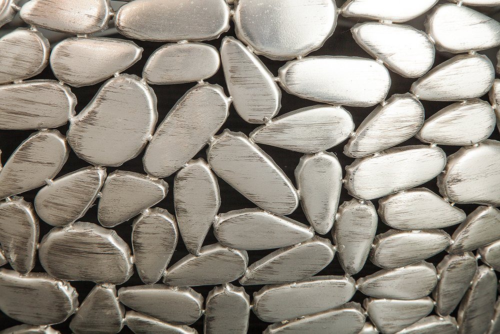 Couchtisch PIEDRA Mangoholz Couchtisch Extravagantes silber 2er-Set LebensWohnArt Aluminium