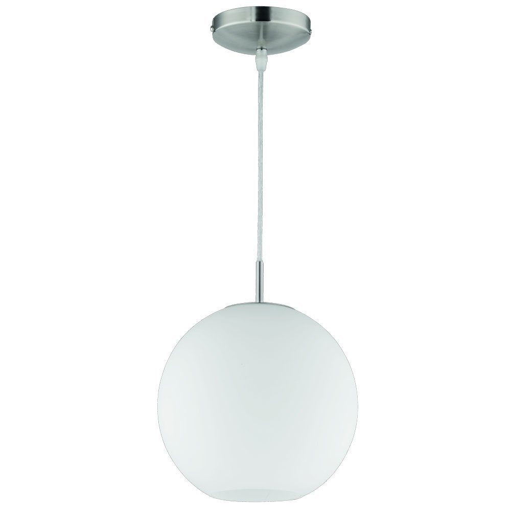 Reality Leuchten LED Pendelleuchte, Leuchtmittel inklusive, Warmweiß, Farbwechsel, RGB LED 7 Watt Pendel Leuchte Farbwechsler Glas Kugel Dimmbar Hänge