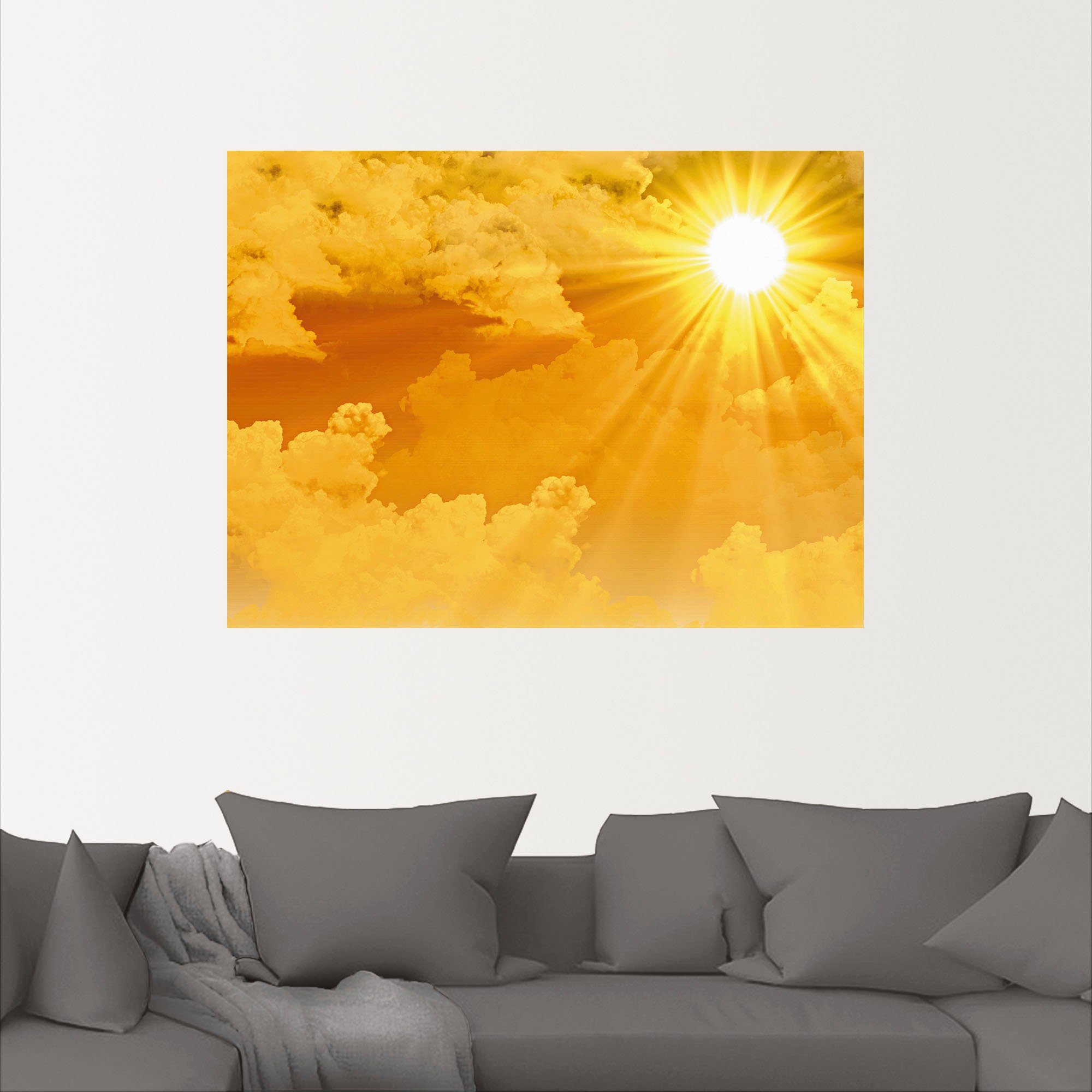 Artland Wandbild Warme Sonnenstrahlen, Himmel (1 günstig online kaufen