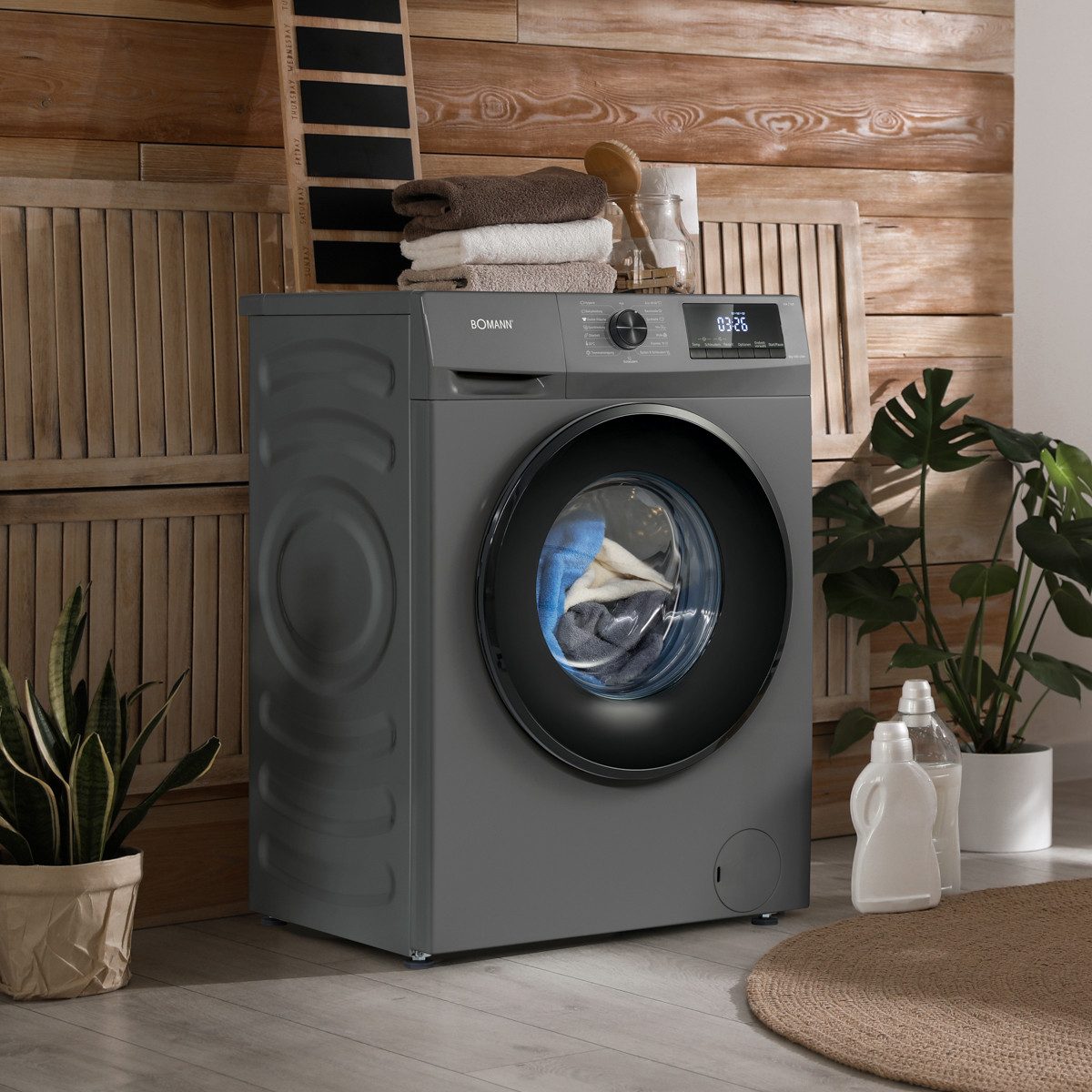 BOMANN Waschmaschine WA 7175, 7 kg, 1400 U/min, 7kg, max. 1400 U/min, 15 Programme